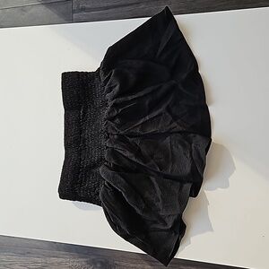 Black Smocked Ruffle Shorts - Size Small, NWOT